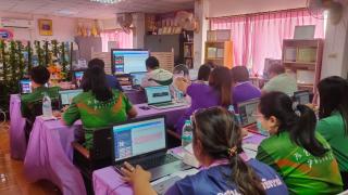 8. โครงการพัฒนาข้าราชการครู และบุคลากรทางการศึกษา สกร.อำเภอวชิรบารมี ด้าน ICT